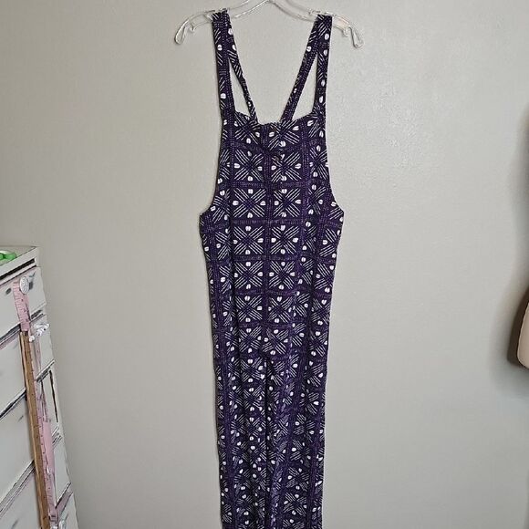 ADE+AYO Purple Geometric Pattern Overall Jumpsuit XXL - Picture 2 of 9